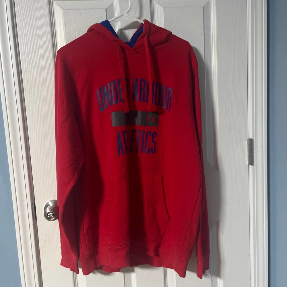 Men's Under Amour Red Hoodie -L